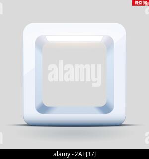 Leuchtkasten mit Scheinwerfer Stock Vektor