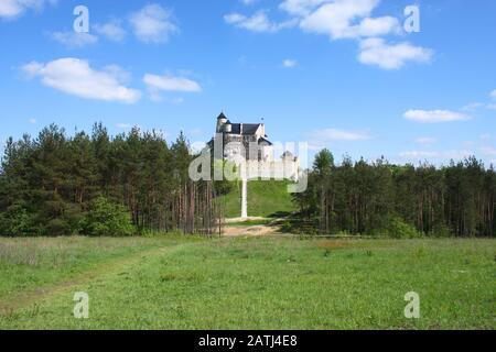 Mittelalterlichen Burg in Polen - Bobolice, Jura Krakowsko-Tschenstochowska Stockfoto