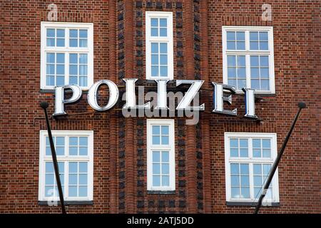 Polizeirevier Davidwache, Reeperbahn, St. Pauli, Hamburg, Deutschland Stockfoto