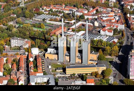 Heizkraftwerk Linden, Hannover, Niedersachsen, Deutschland Stockfoto