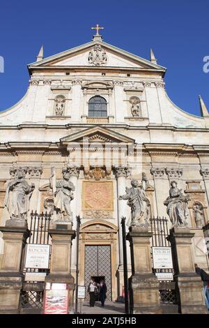 St. Peter und Paul Kirche in Krakau, Polen Stockfoto