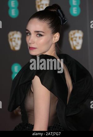 02. Februar 2020 - London, England, Großbritannien - Rooney Mara nimmt an den BAFTA Film Awards 2020, Royal Albert Hall, teilzunehmen Stockfoto