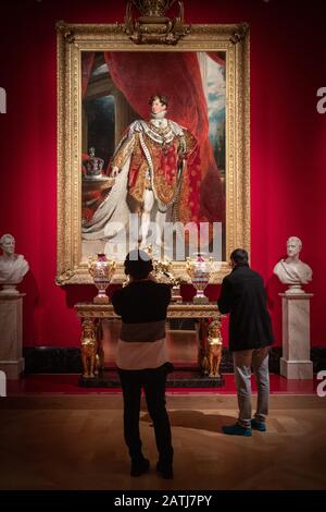 Ausstellung der Kunstsammlung von George IV in der Queens Gallery Buckingham Palace. Es ist eine öffentliche Kunstgalerie, die einige der besten Kunst der Welt zeigt Stockfoto