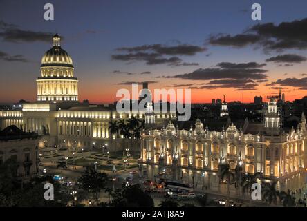 Kuba, Havanna, Capitolio Nacional, Gran Teatro, Stockfoto