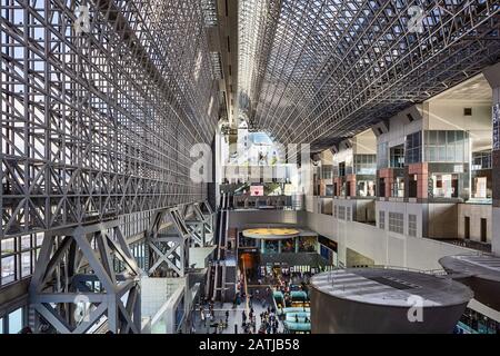 Kyoto-Station in Japan. Stockfoto