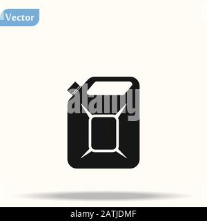 Symbol für Aktivkohlefilter. Einfache Abbildung des Canister Oil Vector Icons für Web eps 10 Stock Vektor