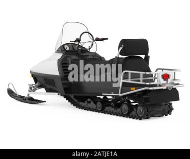 Schneemobile Isoliert Stockfoto
