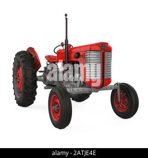 Landwirtschaft Traktor isoliert Stockfoto