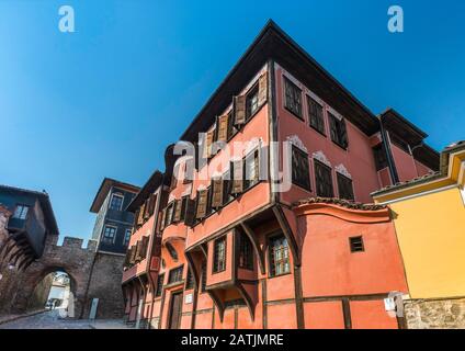 Historisches Museum im Georgiadi House, im Jahre 1846, Hisar Kapiya Gate, Altstadt, Plovdiv, Bulgarien Stockfoto