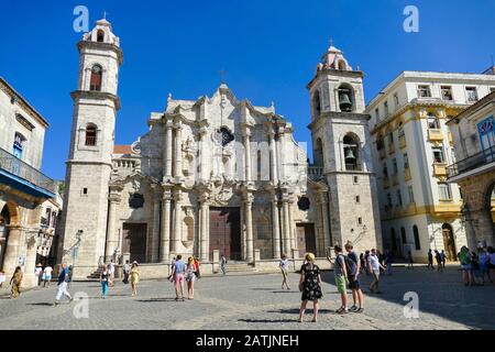 Kathedrale der Jungfrau der Unbefleckten Empfängnis Havanna Kuba 02/04/2018 Stockfoto