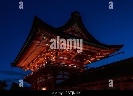 Fushimi-Inari-Schrein in Kyōto, Japan. Stockfoto