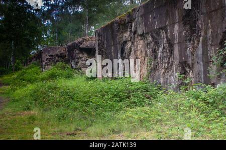 Der Atlantikwall Hankley Common Surrey England Canadian Royal E Stockfoto