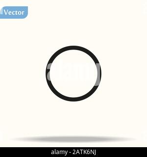Trockenreinigung, Symbol für Sonnenfinsternis. Einfache dünne Linie, Umriss Vektor der Wäsche-Symbole für UI und UX, Website oder mobile Anwendung Stock Vektor
