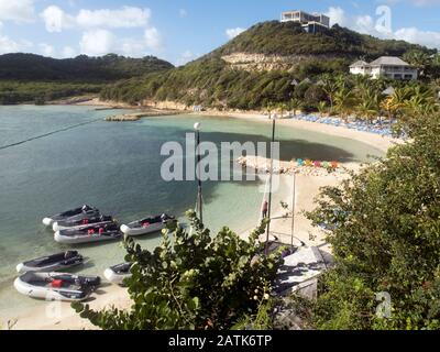 Nonsle Bay Resort auf Antigua auf den Windward Islands Stockfoto