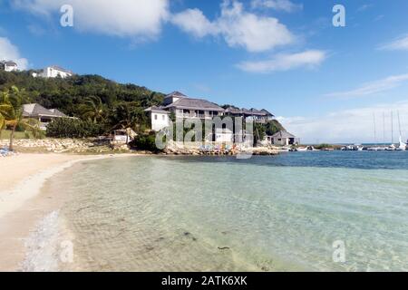 Nonsle Bay Resort auf Antigua auf den Windward Islands Stockfoto