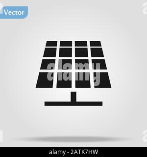 Symbol für Sonnenenergie Symbol für Vektorzeichen isoliert Stock Vektor