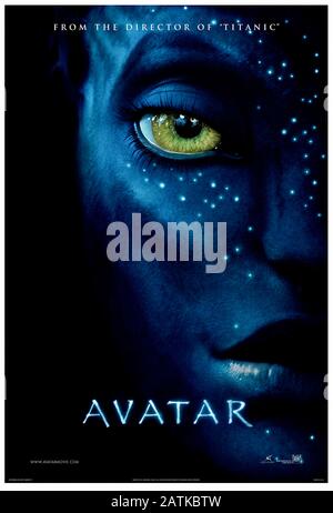 Avatar (2009) unter der Regie von James Cameron und mit Sam Worthington, Zoe Saldana, Sigourney Weaver und Stephen lang in den Hauptrollen. Bahnbrechende 3D-Epos über eine paraplegische Marine bewohnen den Körper eines gentechnisch veränderten Na'VI, einer in Pandora heimischen Art. Stockfoto