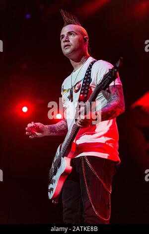 Bristol, VA, USA. August 2014. Avenged Sevenfold tritt am 3. August bei Jiffy Lube Live in Bristol, VA auf Stockfoto