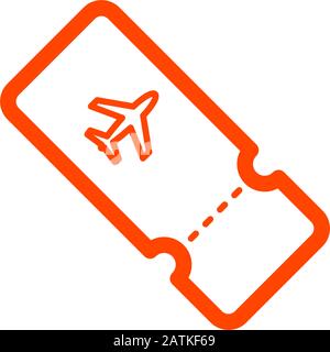 Vektor der Designvorlage für Ticket-Symbole Stock Vektor