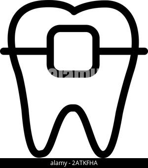 Dental Icon Design Template Vector Stock Vektor