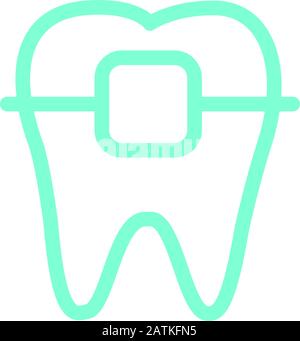 Dental Icon Design Template Vector Stock Vektor