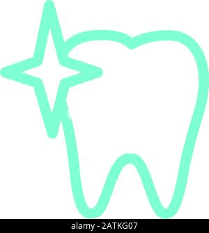 Dental Icon Design Template Vector Stock Vektor