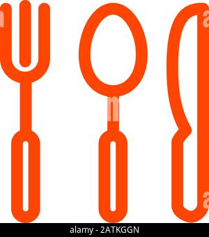 Vorlage für Restaurantsymbole Stock Vektor
