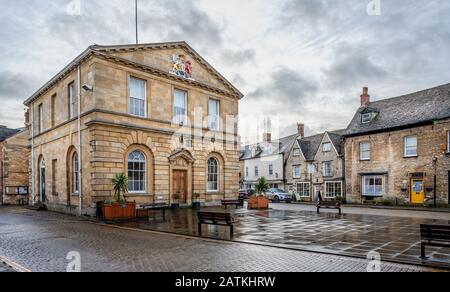 Woodstock Town Hall in Der High Street, Woodstock, Oxfordshire, Großbritannien am 2. Februar 2020 Stockfoto