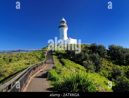 Wundervolles White Cape Byron Lighthouse Am Cape Byron Queensland Australien Stockfoto