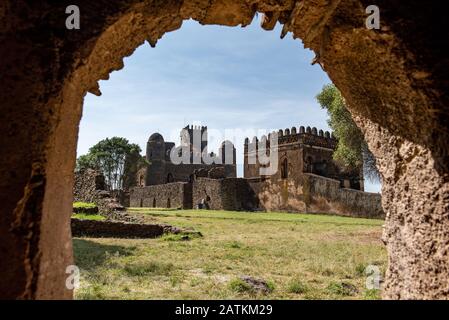 Schloss in Gonder Stockfoto