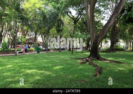 23/9 Park, Ho-Chi-Minh-Stadt, Saigon, Vietnam, Südost-Asien, Asien Stockfoto