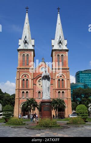 Kathedrale Notre-Dame, Ho-Chi-Minh-Stadt, Saigon, Vietnam, Südost-Asien, Asien Stockfoto