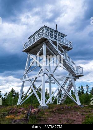 Ute Berg Fire Tower National Historical Site, National Forest, Utah. Stockfoto