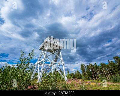 Ute Berg Fire Tower National Historical Site, National Forest, Utah. Stockfoto