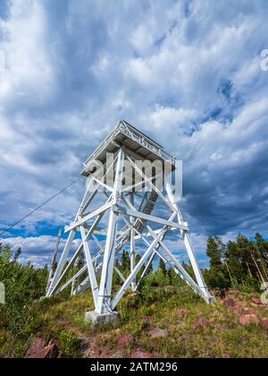 Ute Berg Fire Tower National Historical Site, National Forest, Utah. Stockfoto