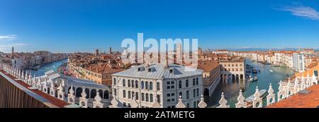 Blick über Venedig auf den Canal Grande Stockfoto