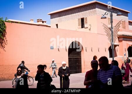 Eine Straßenszene in Marrakesch, Marokko Stockfoto