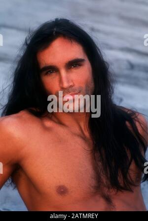 Atlanta, Georgia, USA 17. Juni 1995 (Exklusives) Modell Robert Ashton posiert bei einem Fotoshooting am 17. Juni 1995 in Atlanta, Georgia, USA. Foto von Barry King/Alamy Stock Photo Stockfoto