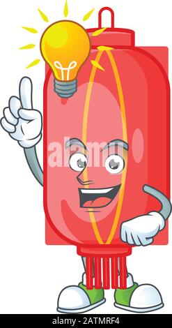 Haben Sie eine Idee Geste des traditionellen chinesischen Cartoon-Zeichens Stock Vektor