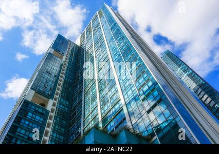 Gebäude in BGC, Metro Manila, Philippinen Stockfoto