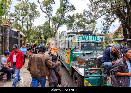 Baguio City, Philippinen - 20. Dezember 2019: Blick auf Baguio City Stockfoto