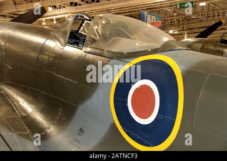 RAF-Roundels auf Hawker Typhoon Stockfoto