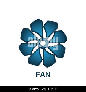 Fan-Symbol modisches und modernes Fan-Symbol für Logo, Web, App, UI. Fan-Symbol einfaches Zeichen. Fan-Symbol flache Vektorgrafik für Grafik- und Webdesign Stock Vektor