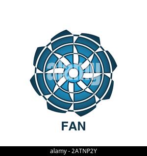 Fan-Symbol modisches und modernes Fan-Symbol für Logo, Web, App, UI. Fan-Symbol einfaches Zeichen. Fan-Symbol flache Vektorgrafik für Grafik- und Webdesign Stock Vektor