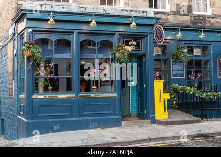 The Voyage of Buck Pub in William Street im West End von Edinburgh, Schottland, Großbritannien Stockfoto