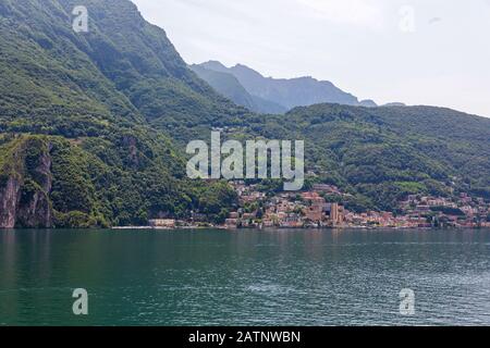 Italienische Gemeinde Campione d'Italia an den Luganer See Stockfoto