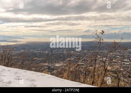 Y-Berg in Provo, Utah. Sitz der Brigham Young University. Stockfoto