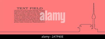 Namsan Tower in Seoul Symbol Stock Vektor