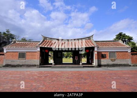 Panoramaaufnahme von Lin An Tai Historical House and Museum Stockfoto