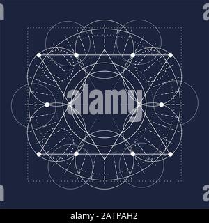 Mystische okkulten Symbol. Stock Vektor